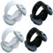 Coralpearl Desk Cable Drop Clips Non-Adhesive, Table Cord Stay Holder Weighted, Small Wire Management Clamp Removable, Silicone Tidy Organizer Keeper for Phone Computer Chargers (2 Black + 2 White)