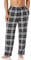 Amazon Essentials Men's Breathable Flannel Pyjama Trousers (Available in Big & Tall), Black Yellow Plaid, XL