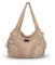 NICOLE & DORIS Grand Sac a Main Epaule Sac Femme Sac Cabas Cuir Souple Sac Bandouillere Femme Vintage Beige 3