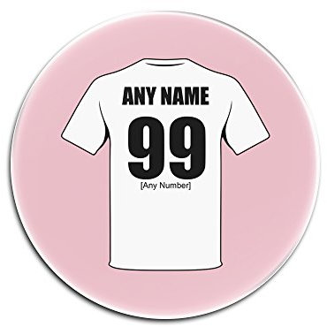 Personalised Gift - Port Vale Round Gloss Hardboard Coaster (Football Club Design Theme, Colour Options) - Any Name/Message on Your Unique Mat Pad - The Valiants Vale Valeites