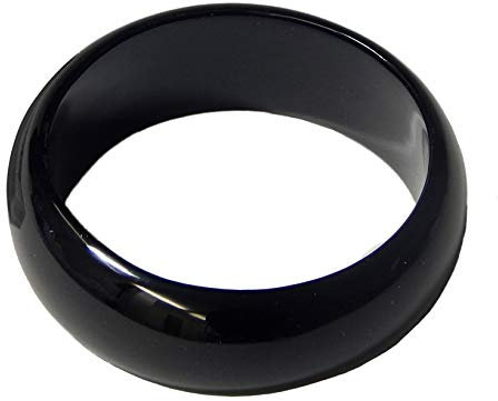 LAQ Design Armreifen für schmale Handgelenke aus Holz (Schwarz)