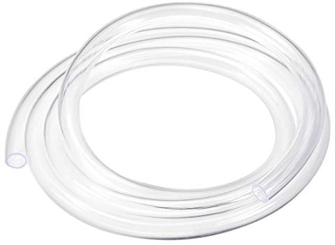 sourcing map PVC Hose Tube, 8mm(0.31) ID x 10mm(0.39) OD 1.5m/4.9ft Clear Vinyl Tubing, Plastic Flexible Water Pipe