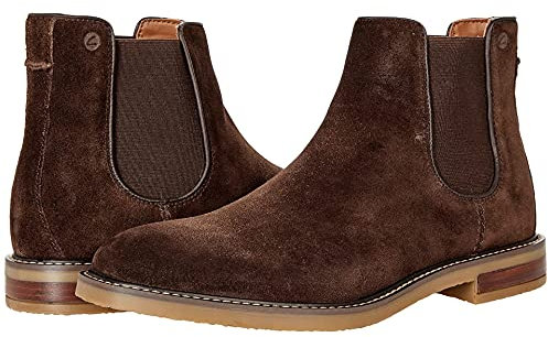 Clarks Men's Jaxen Chelsea Boot, Brown Suede, 9.5