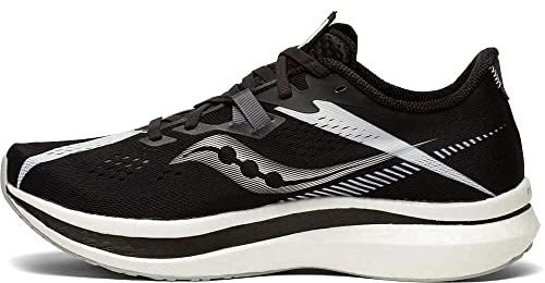 Saucony Men's Endorphin Pro 2 Running Shoe, Black/White, 13 UK