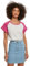 Urban Classics Damen T-Shirt, Lightgrey/Brightviolet, L