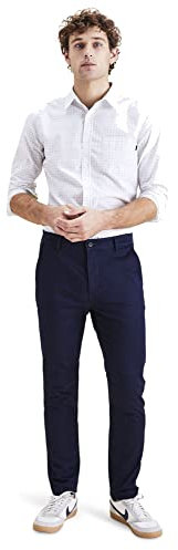 Dockers Original Chino Skinny Homme Pantalons, Navy Blazer, 34W / 32L