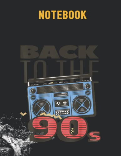 Notebook: Ghetto Blaster 80's 90's Party Hip Hip Rap R&B Vintage 140 Pages - 8.5''x11''