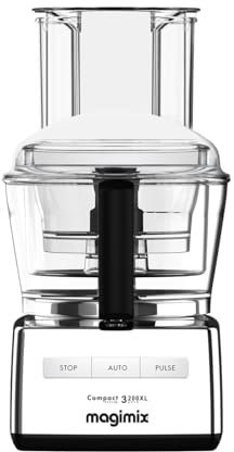 Magimix Robot multifonction 3200 Chrome Brillant 18372F Compact - fabriqué en France