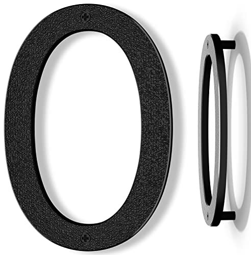 Yafimea Numero civico esterno 20 cm nero, Numero grande da parete con effetto galleggiante 3D, design moderno in plastica ABS resistente alle intemperie (0)