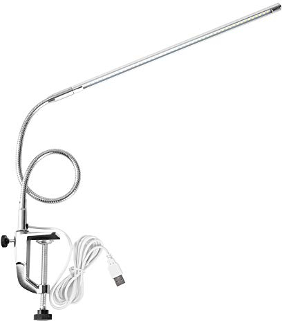 ANKROYU Tageslichtlampe Zum Tätowieren, LED Leuchten, USB Kosmetiklampe, LED Schreibtischlampe mit Klemme kosmetik lampe für wimpern, Maniküre Lampe nail tech desk light