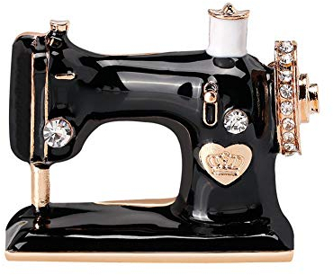 Nähmaschinen-Brosche mit Anstecknadel, antike elegante Brosche, Schmuckdesign, literarische Anziehungskraft, hervorragende Qualität und kreativ