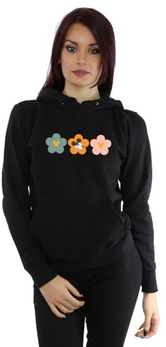 Disney Women's Mickey Mouse Flowers Hoodie