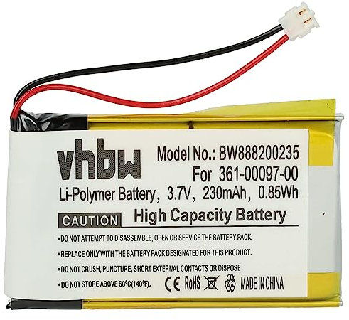 vhbw Akku kompatibel mit Garmin Fenix 6X, 6X Pro Solar Smartwatch Uhr Fitnessarmband (230mAh, 3,7V, Li-Polymer) + Werkzeug-Set
