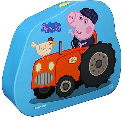 Barbo Toys - Peppa Wutz - George Bauernhof Deco Puzzle - 2 Puzzle in 1 – 22 Teile Puzzle für Kinder ab 3 Jahren – Offizielles Peppa Pig
