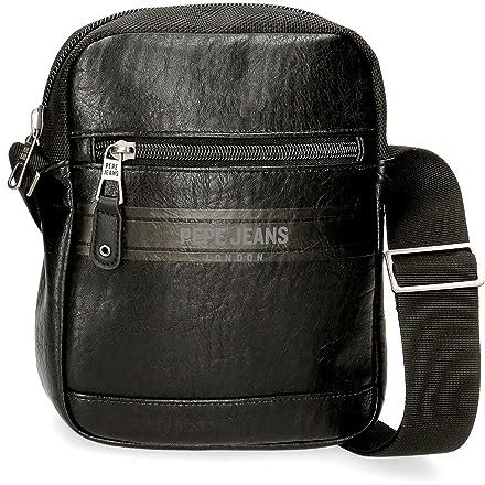Pepe Jeans Horley Gepäck- Umhängetasche für Herren, Schwarz, Talla única, Umhängetasche
