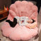 RVUEM Grandi Cuscini A Conchiglia, Cuscino Decorativo 3D A Conchiglia Indossabile, Divano Pigro in Morbido Velluto, Cuscino Decorativo Conchiglia Principessa, per Divano Letto,Rosa,100×150cm