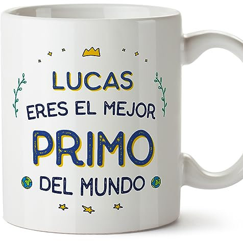 MUGFFINS Tazas Personalizadas para PRIMO - En Español - Mejor del Mundo - 11 oz / 330 ml - Regalo personalizable original y divertido