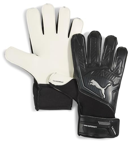 PUMA Football Individual ULTRA Gloves, Male/Unisex, PUMA Black-PUMA Silver, 7