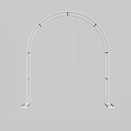 Arche de Jardin Exterieur Metal, Portillon de Jardin avec Plusieurs Options, Mariage Arche Arceau À Rosiers Tuteur Colonne de Jardin Arche Plantes Grimpantes (Color : White, Size : 300 * 220 * 40)