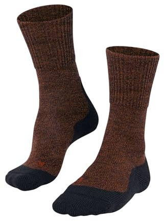 FALKE Herren TK1 Cool Wandersocken schnelltrocknendes atmungsaktives Lyocell Funktionsmaterial starke Polsterung antiblasen Trekkingsocken kühlend vegan Socken zum Wandern 1 Paar