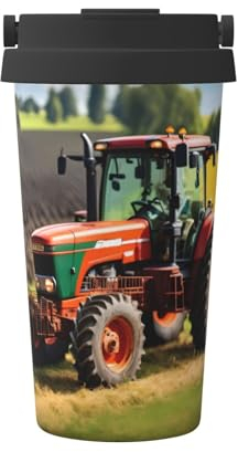 OdDdot Company Farm-Traktoren-Druck, Reise-Kaffeetasse, isolierte Kaffeetasse, wiederverwendbare Kaffeetassen, Vakuum-Edelstahlbecher