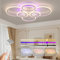ZAITINZ Deckenlampe Led,6 Ringe Wohnzimmerlampe,Deckenleuchte Dimmbar mit fernbedienung 3000K-6000K,Led Deckenleuchte 70W,Moderne Deckenleuchten mit Memory Funktion,Deckenlampe weiß,70 * 55CM