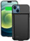 FLSTOR Battery Charging Case for iPhone 12 Mini & iPhone 13 Mini 5.4 inch, Protective and Extra Power Life Powered Case Includes Screen Protector, 6800mAh, Black