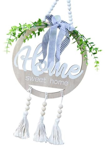 Legno scava fuori casa porta anteriore segno ritaglio appeso parete arte per decorazione moderna rotonda benvenuto piastra ornamento porta ufficio segnaletica