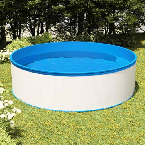 Generico Piscina Fuori Terra con Skimmer e Pompa Sospesi 350x90cm Bianca,Bianco,42.4kg,3070798