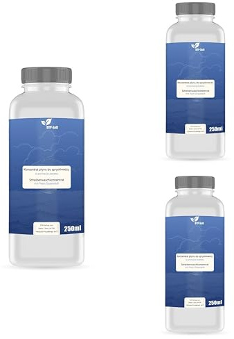Scheibenreiniger Sommer Konzentrat 750ml / 3x250ml /0,75L - 1:100 Mischverhältnis - Scheibenwaschkonzentrat streifenfrei gegen Insekten Schmutz Pollen - Scheibenreiniger mit Ozeanduft