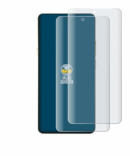 BROTECT Schutzfolie für Motorola Signature (case-friendly) | 2 Stück Entspiegelnder Displayschutz Made in Germany Matte Full-Screen Folie Full-Cover 3D Curved Anti-Reflexion Montage Kit