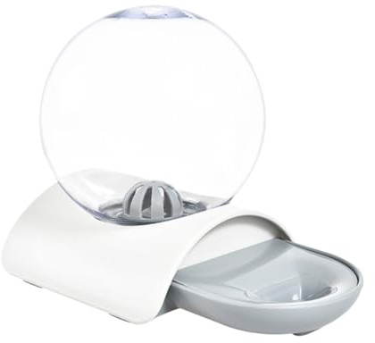 Abaodam Bebedero Automático para Mascotas Fuente de Agua Burbujeante, Transparente, Adecuado para Perros y Gatos en Tiendas de Mascotas y Hogares
