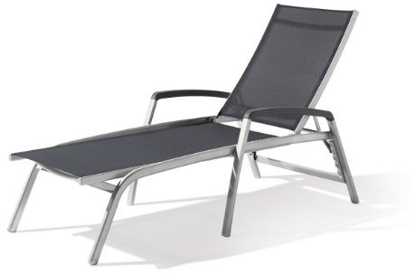 Sieger Bodega 965/A-G Stabile Stapelrollliege aus hochwertigem Aluminium, grau