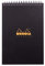 RHODIA 16921C - Spiral Notebook (Full Bound) Notepad Black A5 | Lined | 80 Detachable Sheets - Clairefontaine Paper 90g - Polypro Cover (Plastic) - Rhodiactive