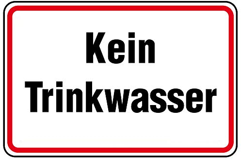 LEMAX® Hinweisschild, Kein Trinkwasser Alu geprägt 0 150x100mm
