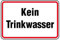 LEMAX® Hinweisschild, Kein Trinkwasser Alu geprägt 0 150x100mm