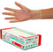 Guantes de vinilo 100 pcs caja (XL, Transparente), guantes de examen desechables, libres de látex y polvo, sanitarios para la limpieza de la cocina, no estéril