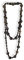 Budawi® braune Kette Halskette Holz Schmuck Naturschmuck ca. 150 cm lang