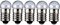 5er Set WireThinX Kugelförmige Lampe 0,6 W, 6,0 V - Sockel E10-11,5 x 24 mm - L3