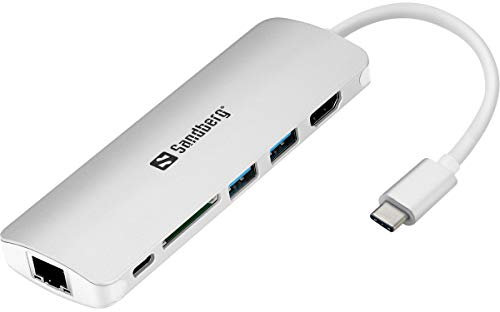 Sandberg USB C Dock HDMI LAN SD USB,61W
