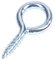 100x Small Strong Screw Eyes - 12mm Garden Wire/Curtain Upholstery/Picture Frame Hook Eyelet