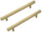 LONTAN 5 Pack Gold Cupboard Handles 160mm Gold Kitchen Handles Cabinet Hardware Drawer Pulls Kitchen Cupboard Furniture Stainless Steel