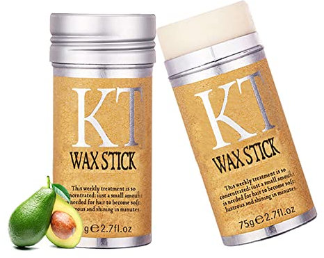 Hair Wax Stick, Hair Finishing Stick Edge Control Anti-Frizz Non-greasy Hair Pomade Stick, Styling Products for Fly Away and Edge Frizz Hair 2.7 Oz