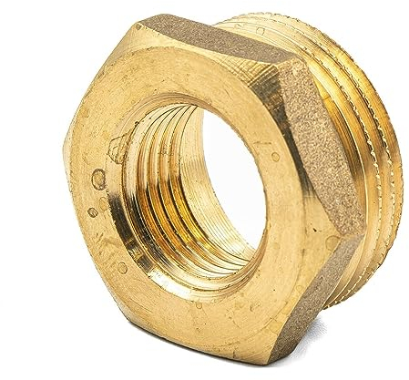Messing-Gewindefitting Reduzierung IG/AG 1x3/4 | Adapter für verschiedene Rohrgrößen