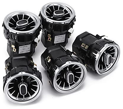 5-teiliges 64-Farben-LED-Turbinen-Entlüftungslicht-Set fürC GLC-Klasse W205 X253 2019–2021