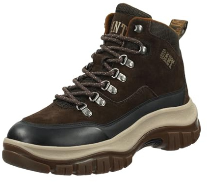 GANT FOOTWEAR Herren HILLARK Stiefelette, Dark Brown, 44 EU