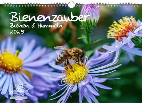 Bienenzauber Bienen und Hummeln DIN A3 Kalender für 2025 - Seelenzauber
