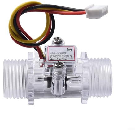 YF S201C Transparenter Wasserstromsensor, G1/2-Rohr-Turbinen-Durchflussmesser, ROHS zertifiziert (A)