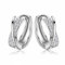 Creolen Silber Klein,ohrringe mit Strasssteine,Silber Ohrringe Creolen,Silver Earrings for Women Mädchen,Damen Ohrringe Silber Creolen,Silberohrringe für Weihnachts,Valentinstagsgeschenke