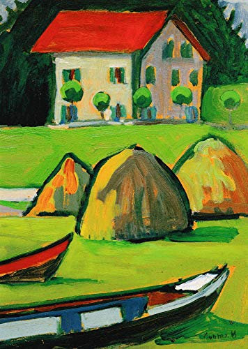 Kunstkarte Gabriele Münter Fischerhaus (Studie)